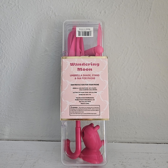 NWT Wandering Moon Phone Umbrella Shade, Stand And Fan - Picture 3 of 7